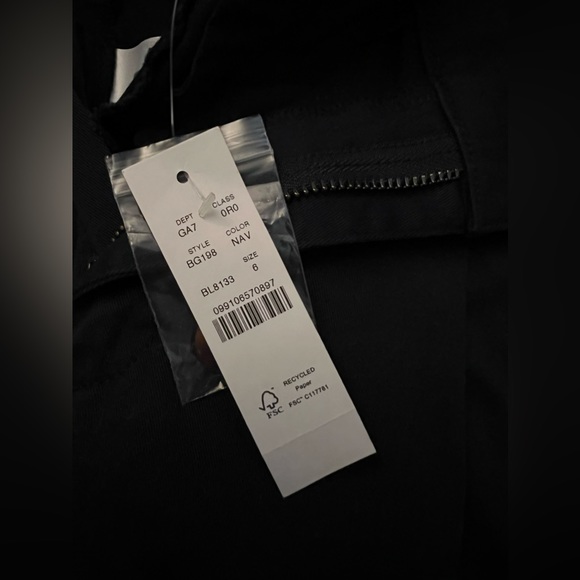 NWT Jcrew Pleated Chino Pant - Navy - 6 - Picture 4 of 6